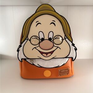 Loungefly Disney Snow White Doc Cosplay Mini Backpack NWOT Rare